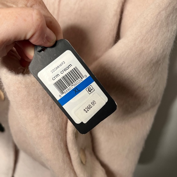 Guess LA Los Angeles Blush Wool Blend Pea Coat NWT Women’s Size XL - Picture 2 of 10